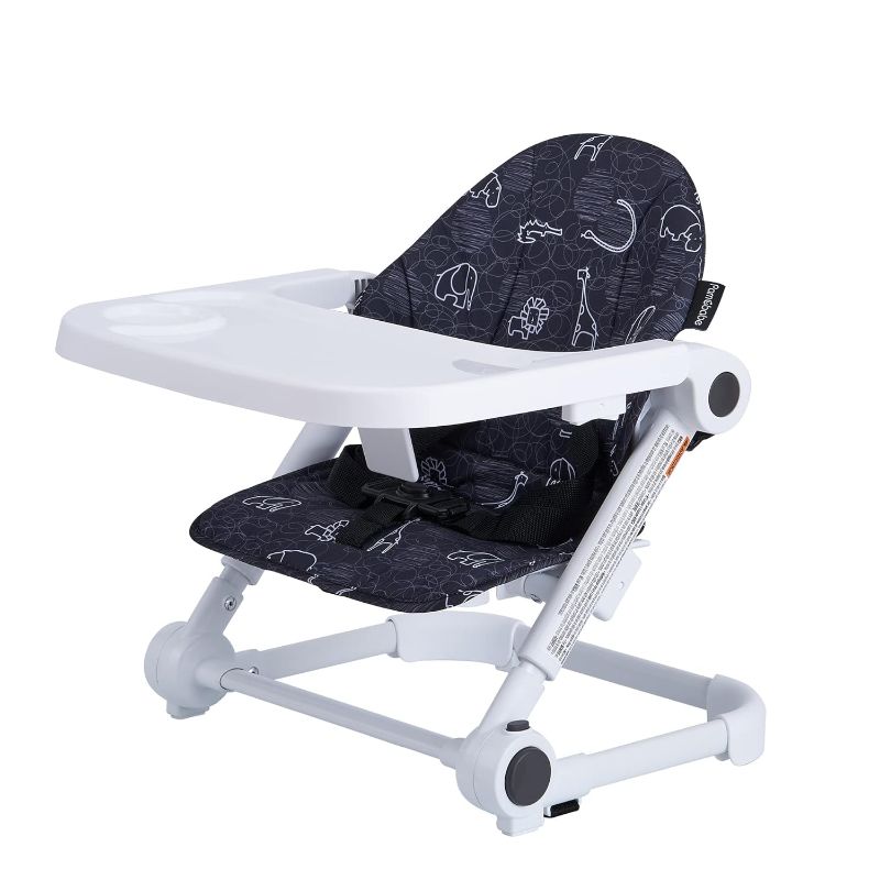 Photo 1 of Pamo Babe Booster Seat for Dining Table, Travel Lightweight Folding 2-in-1 Feeding Seat for Baby, Adjustable Tray and Adjustable Hight