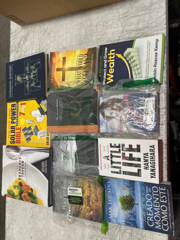 Photo 1 of BOX LOT OF VARIOUS NEW & USED BOOKS
