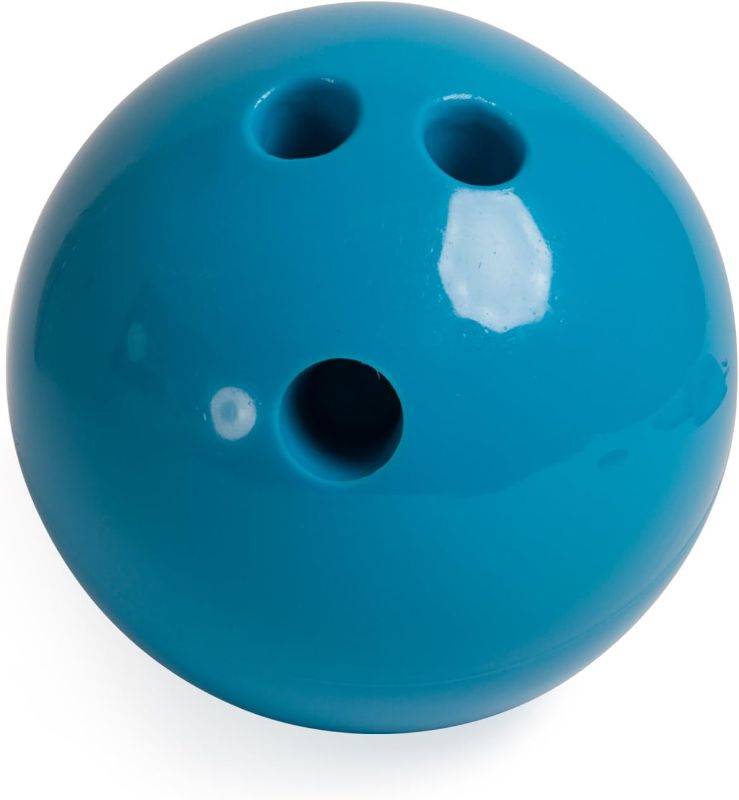 Photo 1 of Champion Sports Plastic Bowling Ball: Rubberized Soft Ball for Training & Kids Games

