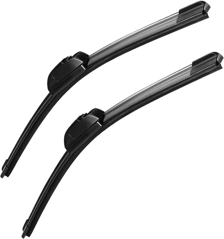 Photo 1 of 22" + 18" Replacement For Chevy Colorado 2022-2018 Aveo 11-09 GMC Canyon 22-18 Mazda 6 08-03 Front Windshield Wiper Blade Original Equipment Automotive Replacement J/U Hook Blades 2 Pack
