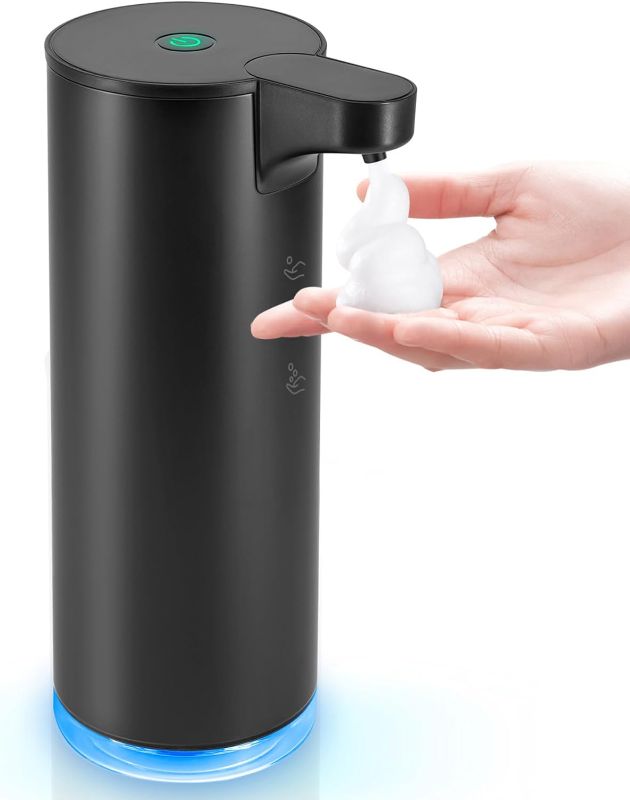 Photo 1 of Soap Dispenser, Stainless Steel Touchless Soap Dispenser LAOPAO Rechargeable Automatic Foaming Soap Dispenser for Bathroom 9oz Foam Soap Dispenser Hand Soap Pump for Kitchen Xmas Gift
