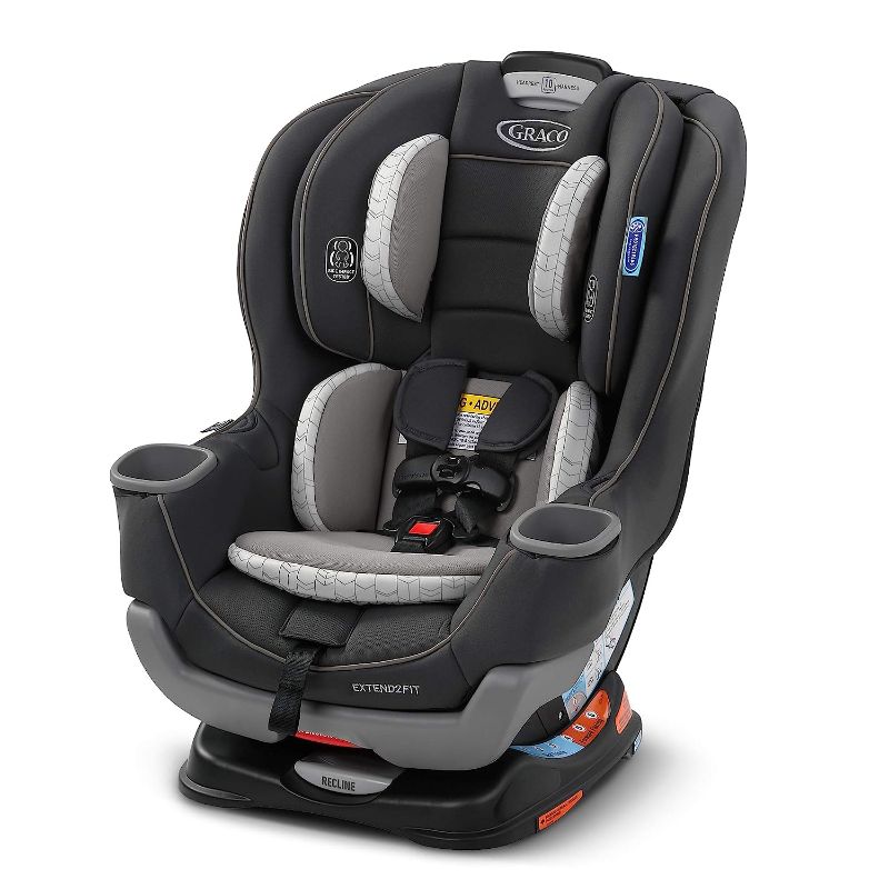Photo 1 of Graco Extend2Fit Convertible Car Seat, Rear-Facing and Forward-Facing, Extended Rear-Facing Seat Option, Redmond, Ideal for Newborns, Infants, and Toddlers
