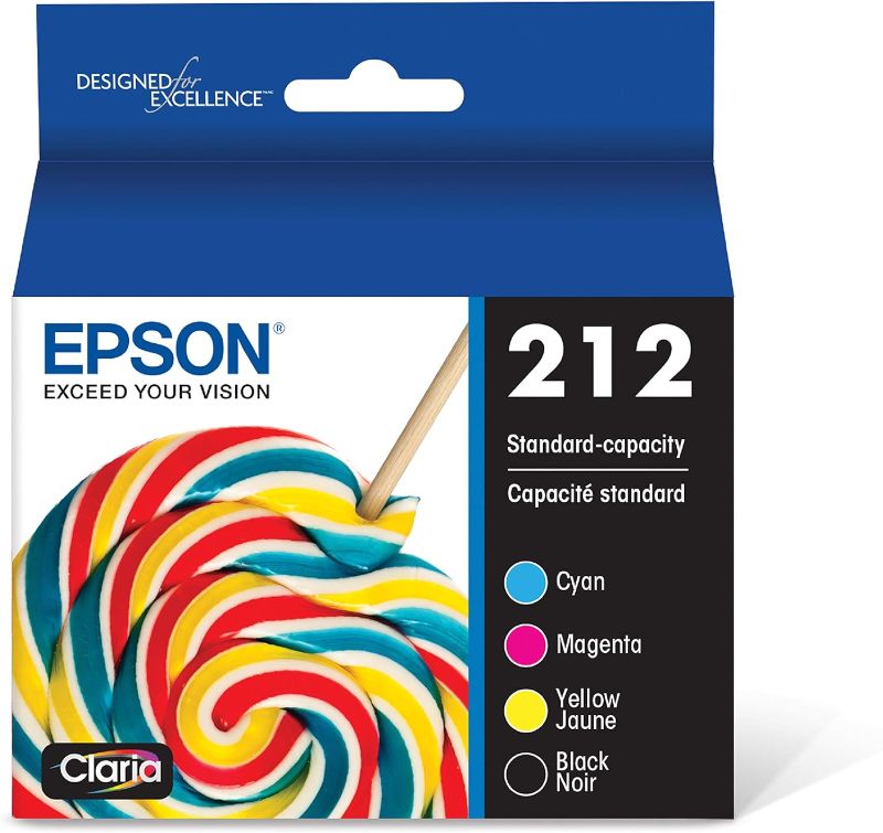 Photo 1 of EPSON 212 Claria Ink Standard Capacity Black & Color Cartridge Combo Pack (T212120-BCS) Works with WorkForce WF-2830, WF-2850, Expression XP-4100, XP-4105
