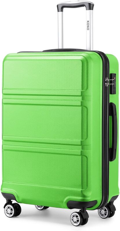 Photo 1 of Kono 20'' Carry on Luggage Lightweight with Spinner Wheel TSA Lock Hardside Luggage Airline Approved Carry on Suitcase Apple Green