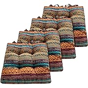 Photo 1 of Greenland Home Triple-Cushioned Chair Pad, 4 Count (Pack of 1), Southwest
