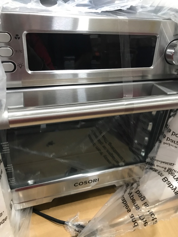 Photo 1 of COSORI Air Fryer Toaster Oven, 12-in-1, 26QT Convection Oven Countertop, Stainless Steel with Toast Bake and Broil, Smart, 6 Slice Toast, 12'' Pizza, 75 Recipes&Accessories Silver-Stainless Steel Air Convection Oven
