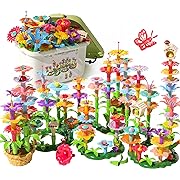 Photo 1 of TEMI 224 PCS Flower Garden Building Toys for Girls Toys, Educational STEM Toy and Preschool Garden Play Set for Toddlers 3 4 5 6 7 Year Old Kids Boys Girls, Flower Stacking Toys for Kids Age 3-6
