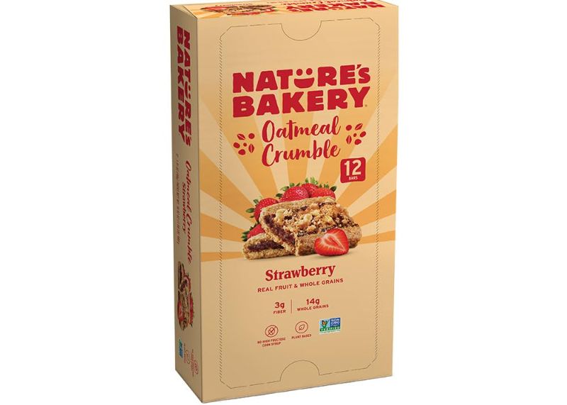 Photo 1 of Nature’s Bakery Oatmeal Crumble Bars, Strawberry, Real Fruit, Vegan, Non-GMO, Breakfast bar, 1 Box With 12 count (Pack of 1)  EXP-07/20/2024