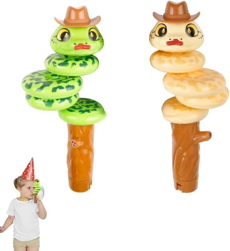 Photo 1 of Whistle Snake Toys, Whistle Twister Snake Toys, Swing Force Control Balance Spinning Snakes, Resistance Fidget Toys, Swing Force Control Balance Spinning Snakes (Green)

