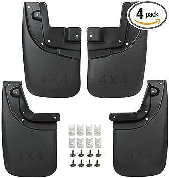 Photo 1 of PIT66 Mud Flaps, Compatible with 2005-2015 Toyota Tacoma with OEM Fender Flares, Heavy Duty Splash Guard Fender Mudguards Kit, 4Pcs