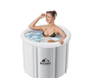 Photo 1 of Large Size ice bath cold plunge tub for athletes pod portable,Multiple Layered Portable Ice Pod for Recovery and Cold Water Therapy, Cold Plunge Tub for Outdoor, ice baths at home (WHITE )