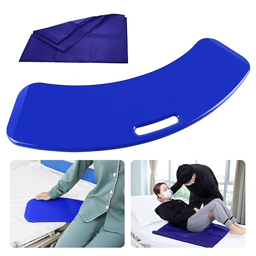 Photo 1 of YHK Sliding Transfer Boards, Sliding Boards to Transfer to Wheelchairs, Seniors from Bed to Chair, Car, Slide Assist Device, Sliding Boards Hold up to 320 lbs (Blue)