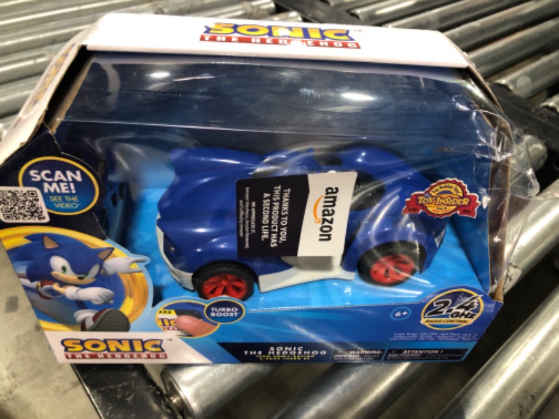 Photo 2 of NKOK Team Sonic Racing 2.4GHz Radio Control Toy Car with Turbo Boost - Sonic The Hedgehog 601, Features Working Lights, Adjustable Front Wheel Alignment, Super Fun and Easy, Ages 6 and up