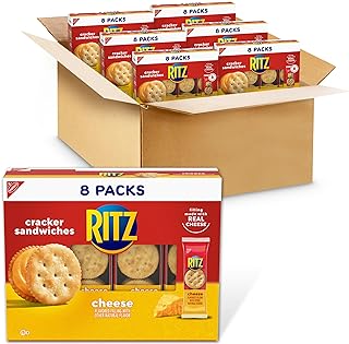 Photo 1 of RITZ Cheese Sandwich Crackers, 8 Count (Pack of 6), Total - 48 Snack Packs EXP- AGUT/20/2024

