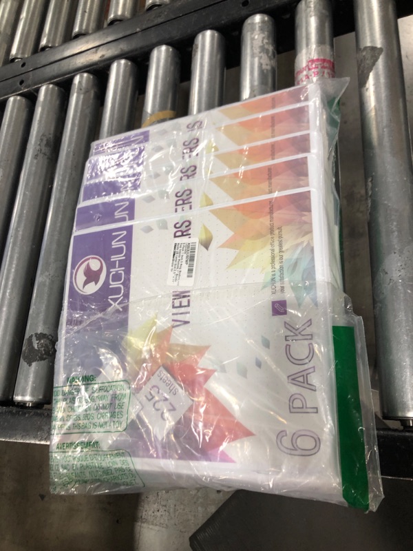 Photo 1 of 1 Inch 3 Ring Binders,with Two Interior Pockets,1" Binder Holds US Letter Size 8.5'' x 11'' Paper,White Binder for Office/School,6 Pack 6 Pack White 1 Inch Binder