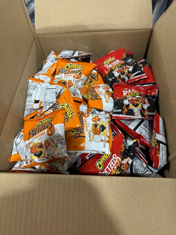 Photo 1 of Generic Pretzels, Cheesy Jalapeno, Flamin’ Hot,  with Pretzels Cheddar Flavored Pretzel Snack Chips,  | Exclusive Carter N Chloe recipe card with measuring