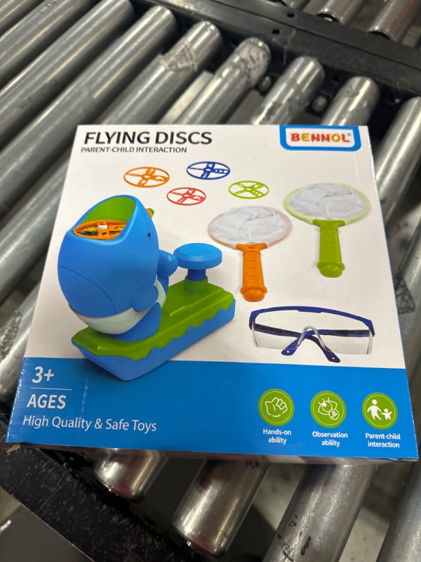 Photo 2 of Bennol Outdoor Game Toys for Kids Ages 3-5 4-8, Flying Disc Launcher Outdoor Outside Toys Gifts for 3 4 5 6 7 8 Year Old Boys Kids, Ideas Outside Outdoor Toys for Kids Toddlers Boys Ages 3-5 6-8 4-8