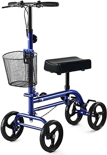 Photo 1 of Knee Scooter?Steerable Knee Walker Economical Knee Scooters for Foot Injuries Best Crutches Alternative (Blue 1)

