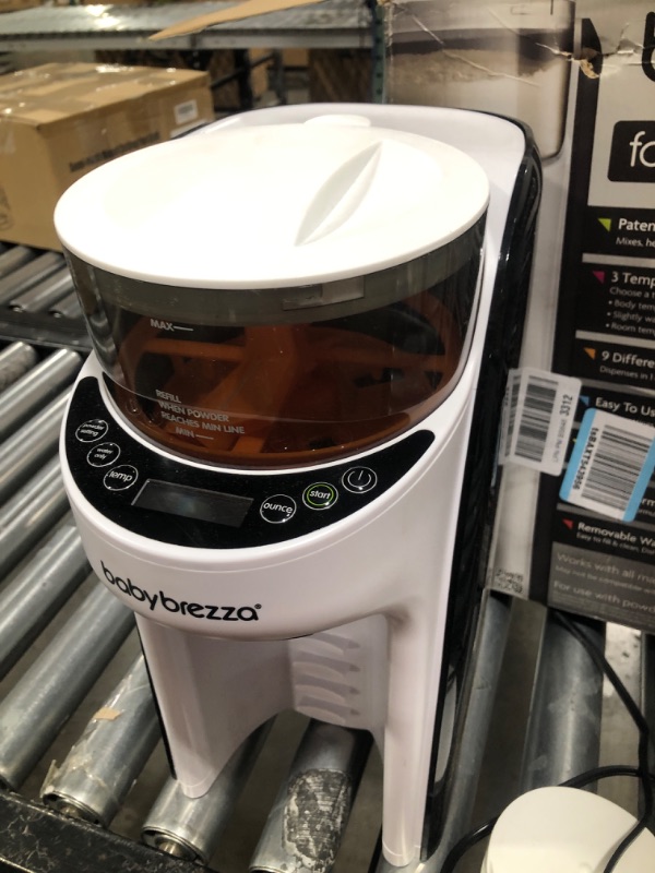 Photo 3 of Baby Brezza New and Improved Formula Pro Advanced Formula Dispenser Machine - Automatically Mix a Warm Formula Bottle Instantly - Easily Make Bottle with Automatic Powder Blending, White
