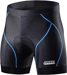 Photo 1 of Souke Sports Men's Cycling Underwear Shorts 4D Padded Bike Bicycle MTB Liner Shorts with Anti-Slip Leg Grips
