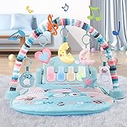 Photo 1 of TEMI Baby Gym Toys & Activity Play Mat, Kick and Play Piano Gym Center with Music and Lights, Electronic Learning Toys for Infants, Toddlers, Newborn, Girls and Boys Ages 1 to 36 Months

