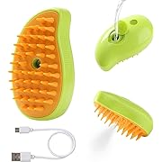 Photo 1 of Steamy Cat Brush, 3 In1 Spray Cat Brush, Self Cleaning Cat Steamy Brush, Cat Steamer Brush for Massage, Steam Pet Brush for Removing Tangled and Loosse Hair (Green)
