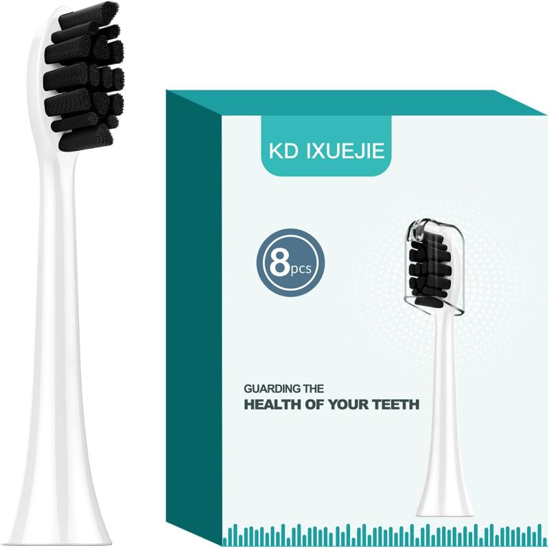 Photo 1 of Toothbrush Replacement Heads for Philips Sonicare : Charcoal Toothbrush Heads Compatible with C1-C2-C3 Electric Brush Head?Click-on/Snap-on?
