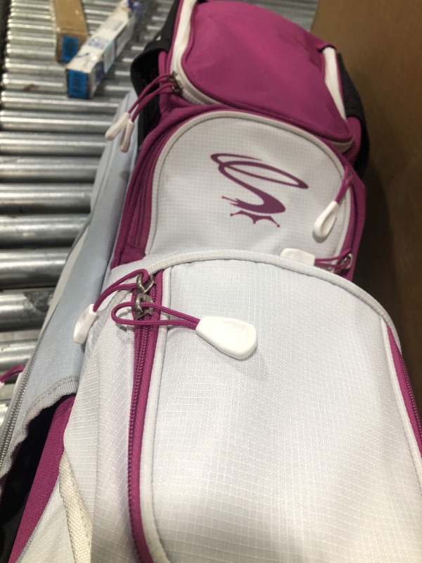 Photo 5 of Cobra Golf 2021 Women's Fly XL Complete Set Silver-Plum Standard Cart Bag Complete Set Cart Bag