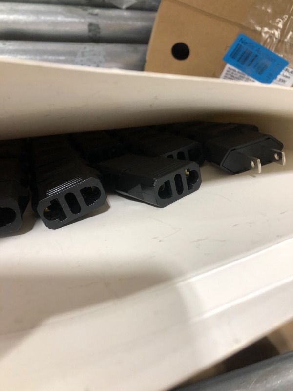 Photo 1 of 60 Pcs EU to US Plug Adapter Us Adapter American Plug Adapters Plug Converter Travel Voltage Converter EU to US Electrical Outlet Adapters Power Universal Outlet Adapter