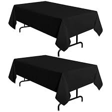 Photo 1 of  BLACK TABLE CLOTH COVER - BRAND UNKNOWN - SIZE UNKNOWN