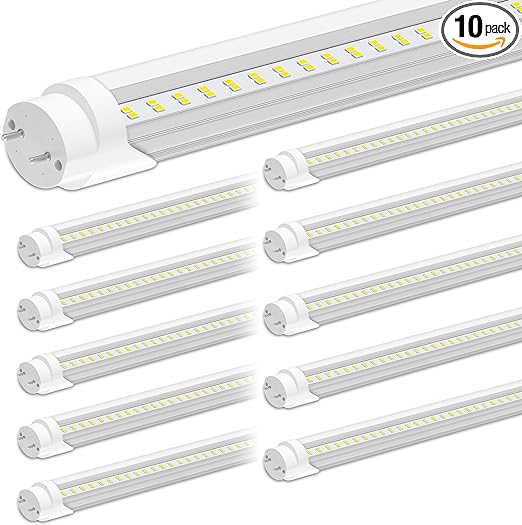 Photo 1 of ONLYLUX T8 Led Bulbs 4 Foot - F32T8 28W 4000 Lumens(Super Bright) 5000K, T12 Led 4ft Flourescent Tube Led Replacement, Ballast Bypass, Dual-End Powered, Daylight 10 Pack 5000k 10pack