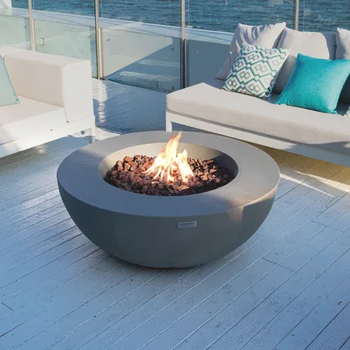 Photo 1 of Outdoor Fire Pit Table Round Fire Bowl Firepit - BRAND AND MODEL UNKNOWN