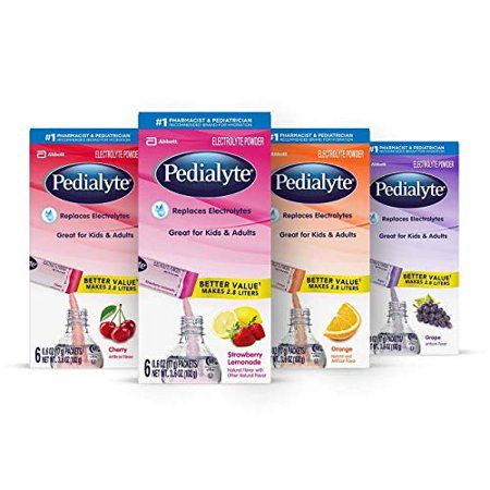 Photo 1 of Pedialyte Electrolyte Powder Electrolyte Drink Variety Pack Powder Sticks (6 Count of 0.6 Oz Packets) 3.6 Oz Pack of 4 EXP- SEP/01/2024
