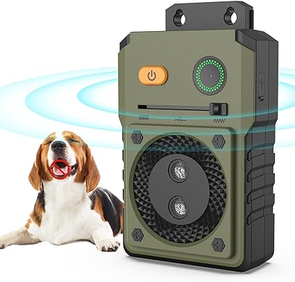 Photo 1 of Anti Barking Device Ultrasonic, 50FT Range Bark Control Device with Dual Speakers, 3 Modes Sonic Bark Deterrents for Large Small Dogs, Waterproof Bark Box Indoor Outdoor for Neighbor's Dog