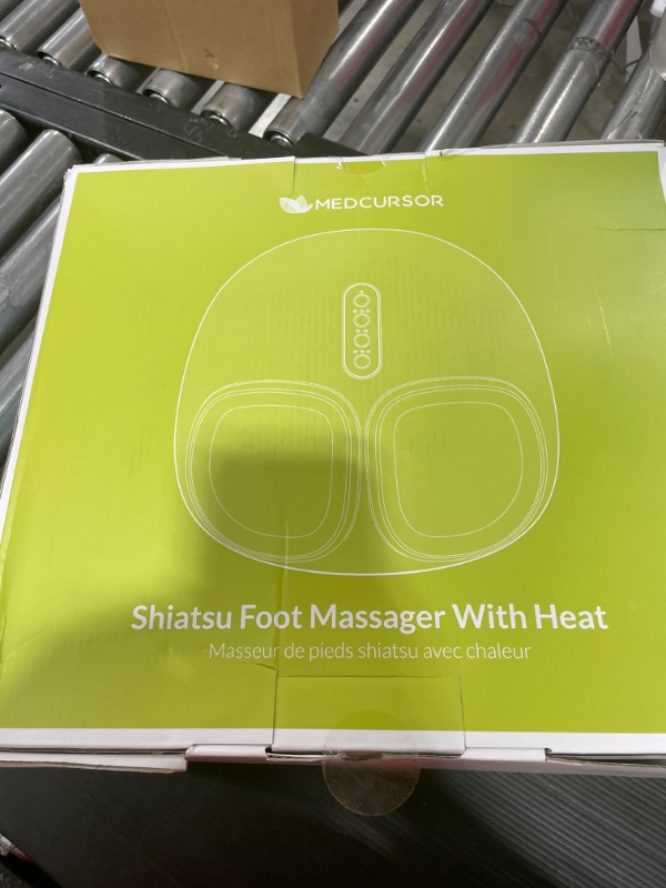 Photo 2 of Medcursor Shiatsu Foot Massager Machine with Heat, Shiatsu Deep Kneading, Delivers Relief for Tired Muscles and Plantar, Multi-Level Settings & Adjustable Intensity for Home or Office Use