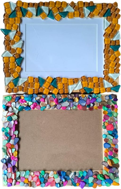 Photo 1 of  DIY Mosaic Picture Frame Kit for Kids, Creative Arts and Craft Kits for Boys & Girls, Engaging Crafts for Ages 6-12, Unique Photo Frame Birthday Gifts for Ages 6-8, 8-12, 10-12