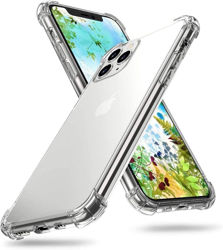 Photo 1 of  iPhone 11 Pro Case, Crystal Clear Case with Shockproof Protection Soft TPU Protective -Full Clear