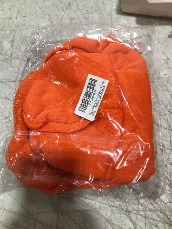 Photo 1 of Orange Dog Hoodie with Pocket Size medium. 
