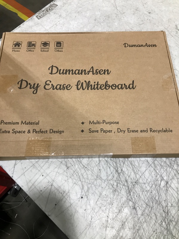 Photo 1 of DumanAsen Dry Erase Whiteboard, 12x16 Inches Small Magnetic Whiteboard for Wall,Portable Whiteboard for Home, Office, Includes 3 Markers, Eraser and Hanging Hardware,Aluminum Frame Black