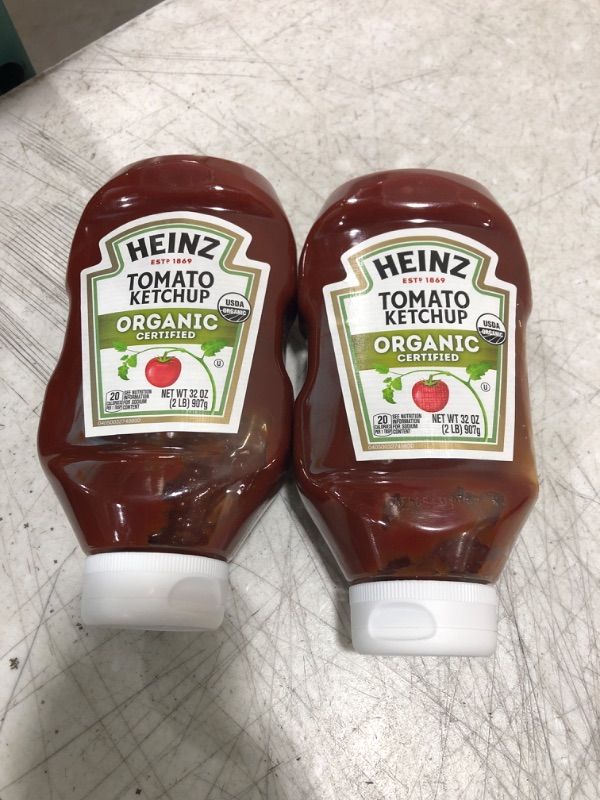 Photo 2 of 2 Pack -Heinz Organic Tomato Ketchup (32 oz Bottle)