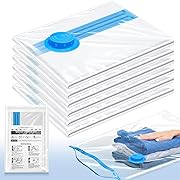 Photo 1 of 6 Small Space Saver Vacuum Storage Bags, Vacuum Sealed Storage Bags Vacuum Seal Bags for Clothing, Comforters, Pillows, Towel, Blanket Storage, Bedding
