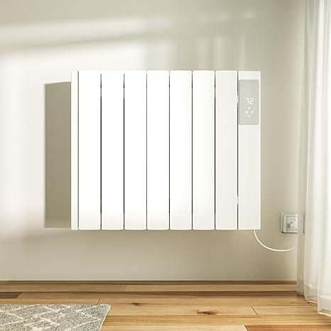Photo 1 of 1500w Plug-in Electric Panel Heater-Wall Heaters for Indoor Use, Freestanding/Wall Mount Space Heater w/Digital Display, 24/7 Heating, Adjustable Thermostat,Safety Protection, White