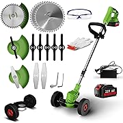 Photo 1 of Wacker Battery Powered?Electric Weed Wacker with 3 Types Blades 3.0ah Rechargeable Cordless Weed Eater for Women