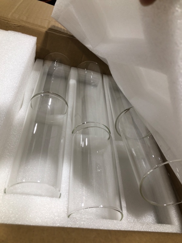 Photo 2 of Glass Cylinder Vases Clear Glass Flowers Vase Decorative Floating Candles Holders Table Centerpieces for Wedding Party, Event, Home Office Decor (48 Pcs,2.5 x 5 in, 2.5 x 6 in, 2.5 x 8 in)
