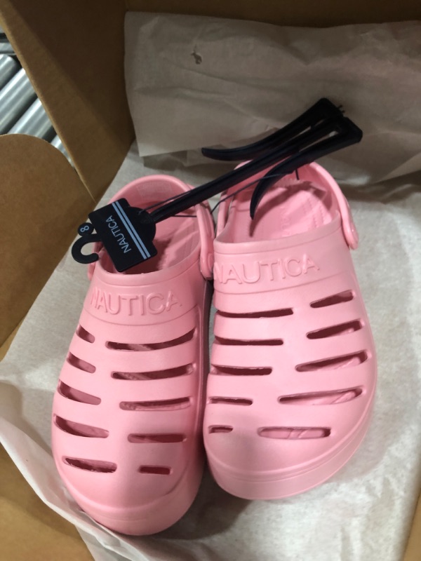 Photo 2 of Nautica Women's Clogs - Athletic Sports Sandal - Water Shoes Slip-On with Adjustable Back Strap - Beach Sports Shoe - River Edge size- 8
 