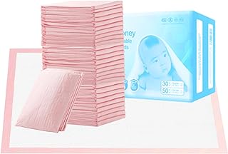 Photo 1 of Nihao Honey Disposable Changing Pads for Baby, 30 Pack Portable Diaper Changing Pad Liner, Baby Changing Pad Underpads Changing Table Pads Leak-Proof Breathable (Pink, 18x24 Inch)
