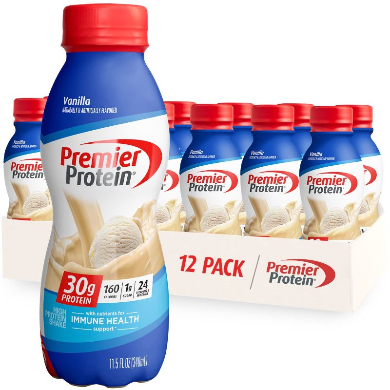 Photo 1 of Premier Protein 30g Protein Shake, Vanilla, 11.5 fl oz 12 PACK 