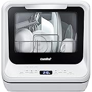 Photo 1 of COMFEE' Portable Dishwasher Countertop with 5L Built-in Water Tank, No Hookup Needed, 6 Programs, 360° Dual Spray, 192? High-Temp& Air-Dry Function,...
