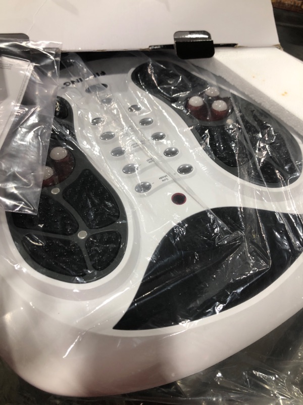 Photo 2 of FIT KING Foot Circulation Stimulator Machine (FSA HSA Eligible) with EMS TENS Pads, Advanced Nerve Muscle Massager for Neuropathy Pain and Circulation,Plantar Fasciitis,Diabetes,RLS Pain Relief
