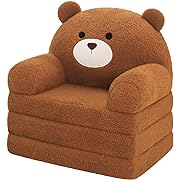 Photo 1 of MOONBEEKI Comfy Toddler Chair, Kids Couch Fold Out to Lounger, Foldable Baby Sofa Plush for Girl and Boy Age 1-3

